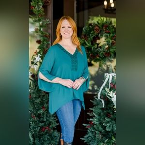 Beautiful Embroidered flowing Blouse